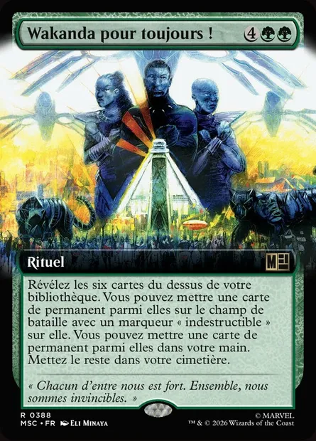 Wakanda pour toujours !, carte Magic MSC 388 — extension Marvel Super Heroes Commander