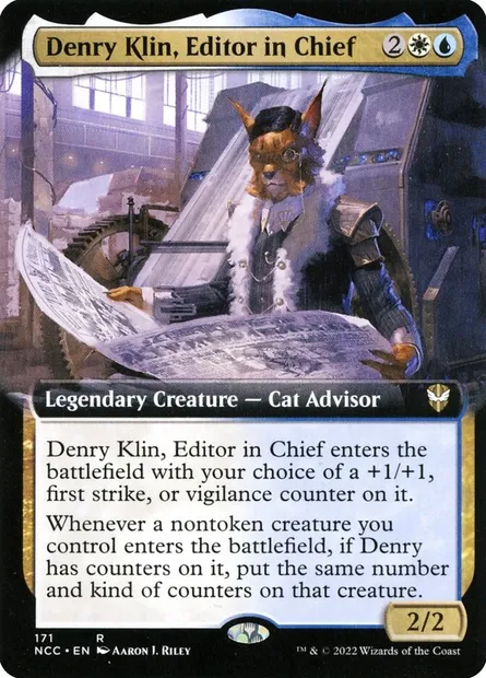 Denry Klin, Editor in Chief, Magic card NCC 171 — New Capenna Commander set