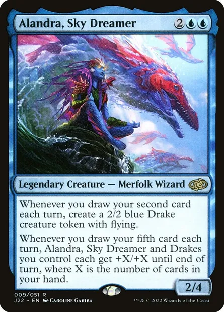 Alandra, Sky Dreamer, Magic card J22 9 — Jumpstart 2022 set