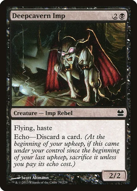 Deepcavern Imp, Magic card MMA 79 — Modern Masters set