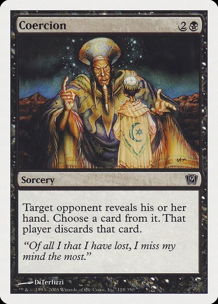 Coercion, Magic card 9ED 118 — Ninth Edition set