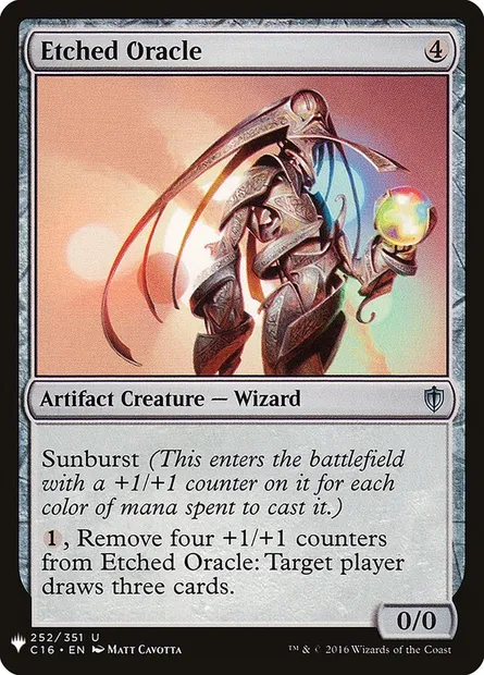 Oracle gravé, carte Magic PLST C16-252 — extension The List