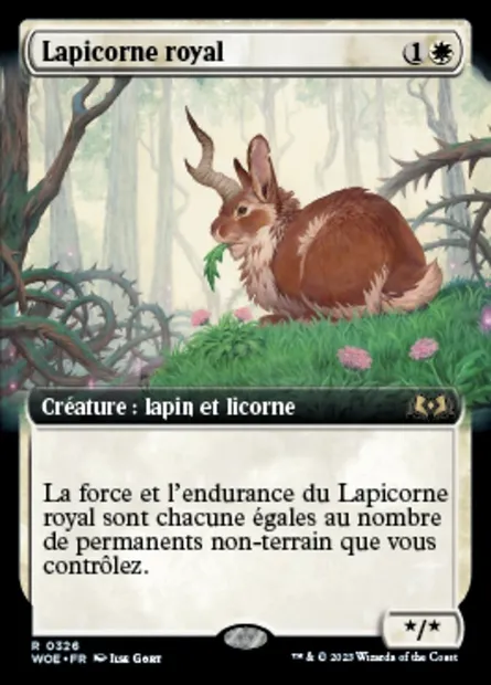 Lapicorne royal, carte Magic WOE 326 — extension Wilds of Eldraine