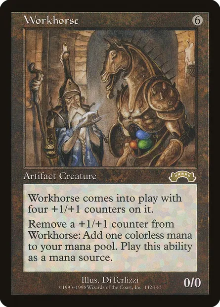 Cheval de mana, carte Magic EXO 142 — extension Exode