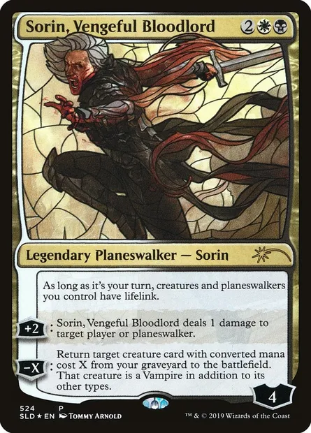 Sorin, seigneur de sang vengeur, carte Magic SLD 524 — extension Secret Lair Drop