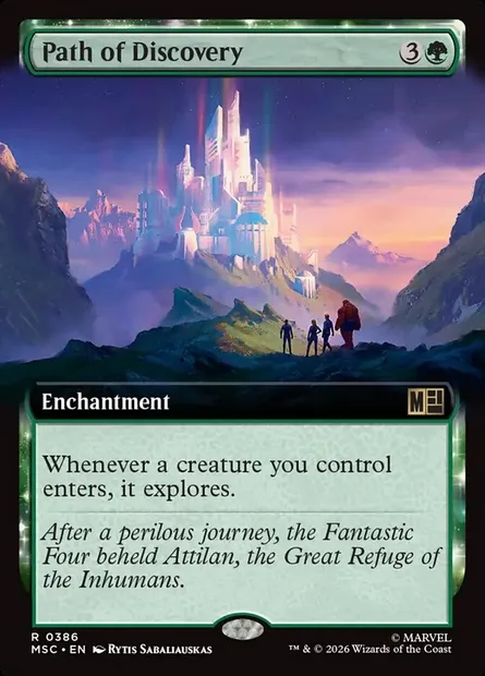 Path of Discovery, Magic card MSC 386 — Marvel Super Heroes Commander set