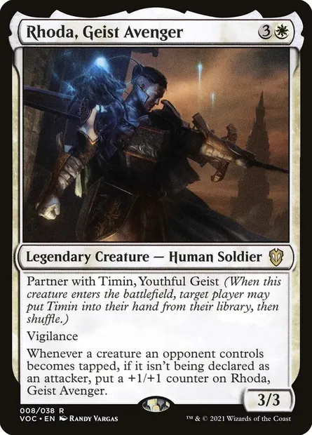 Rhoda, Geist Avenger, Magic card VOC 8 — Crimson Vow Commander set
