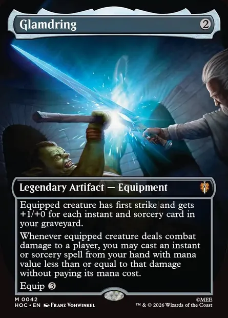 Glamdring, Magic card HOC 42 — The Hobbit Eternal set