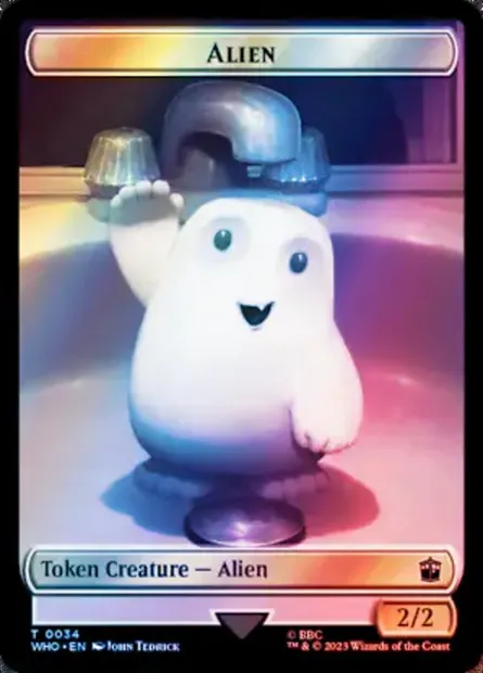Alien, carte Magic TWHO 34 — extension Doctor Who Tokens