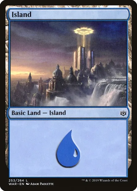 Island, Magic card WAR 253 — War of the Spark set