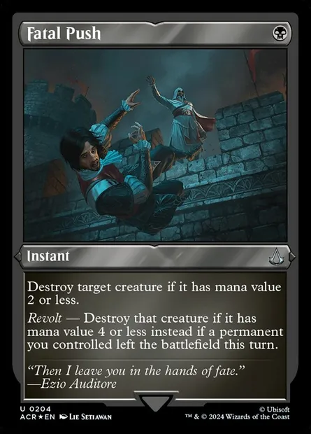 Fatal Push, Magic card ACR 204 — Assassin's Creed set