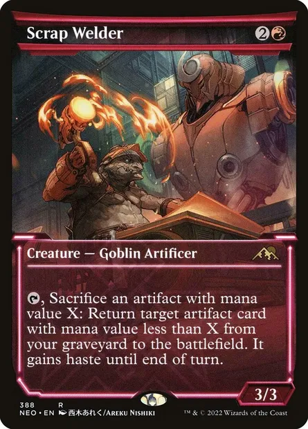 Scrap Welder, Magic card NEO 388 — Kamigawa: Neon Dynasty set