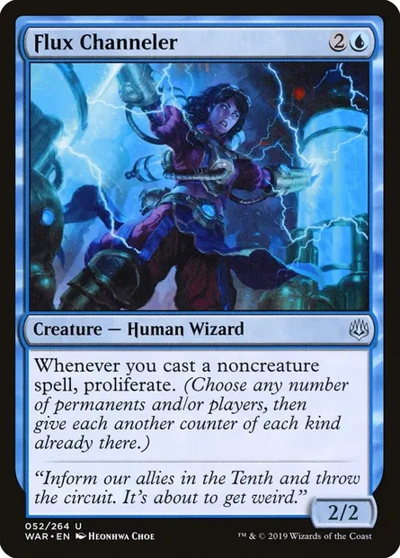 Flux Channeler, Magic card WAR 52 — War of the Spark set