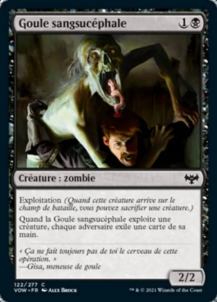 Goule sangsucéphale, carte Magic VOW 122 — extension Innistrad : noce écarlate