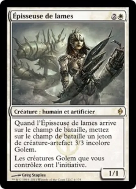 Épisseuse de lames, carte Magic NPH 4 — extension La Nouvelle Phyrexia