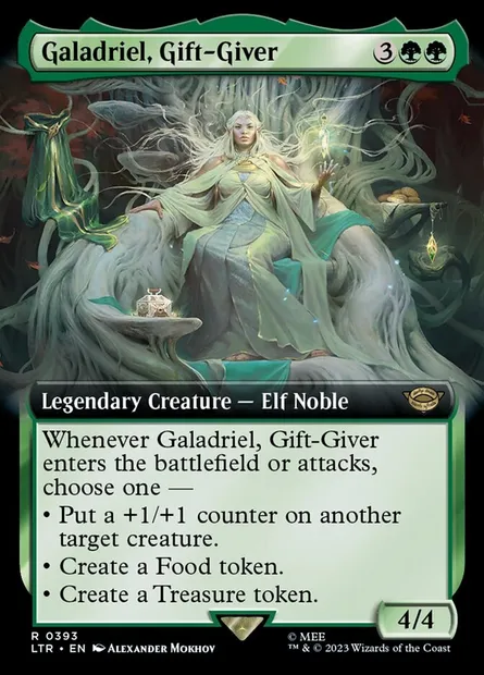 Galadriel, Gift-Giver, Magic card LTR 393 — The Lord of the Rings: Tales of Middle-earth set