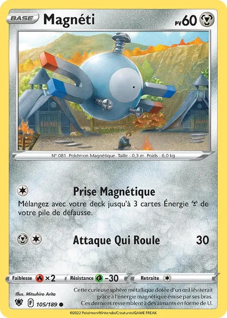 Magnéti, carte Pokémon ASR 105 — extension Astres Radieux