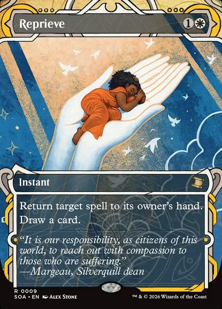 Reprieve, Magic card SOA 9 — Secrets of Strixhaven Mystical Archive set