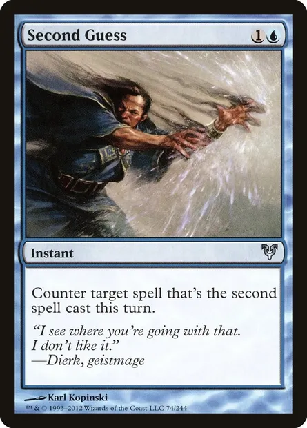 Second Guess, Magic card AVR 74 — Avacyn Restored set