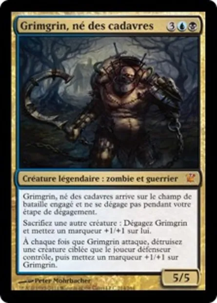 Grimgrin, né des cadavres, carte Magic ISD 214 — extension Innistrad