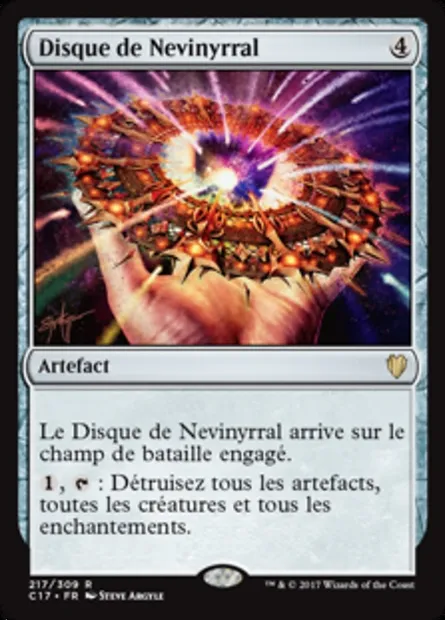 Disque de Nevinyrral, carte Magic C17 217 — extension Commander 2017