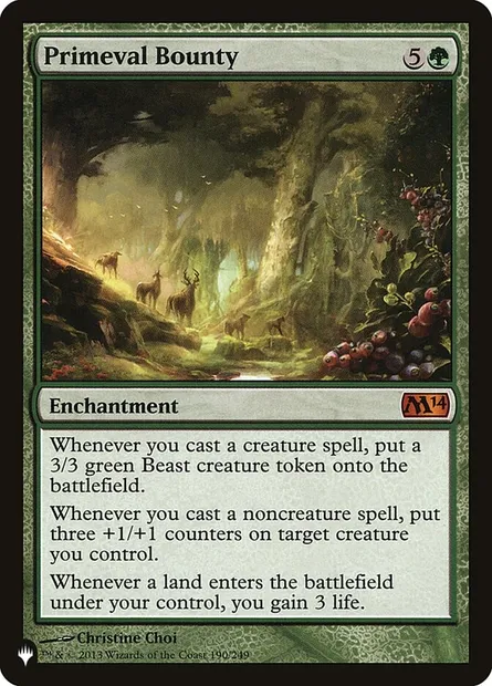 Don primitif, carte Magic PLST M14-190 — extension The List