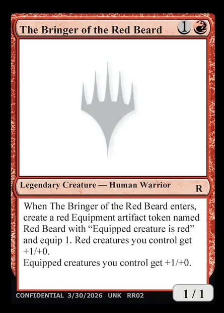 The Bringer of the Red Beard, Magic card UNK RR02a — Unknown Event set