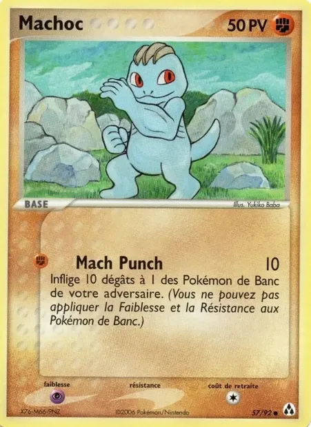 Machoc, carte Pokémon LM 57 — extension EX Créateurs de légendes