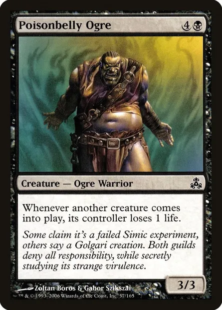 Ogre hypogastroxique, carte Magic GPT 57 — extension Le Pacte des Guildes