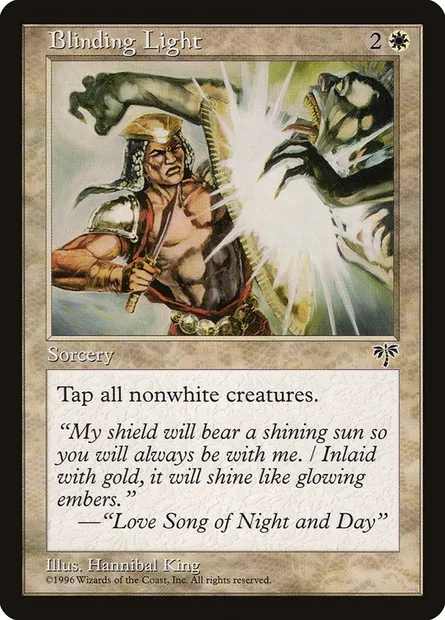 Blinding Light, Magic card MIR 5 — Mirage set