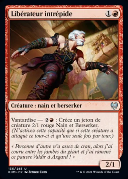 Libérateur intrépide, carte Magic KHM 135 — extension Kaldheim