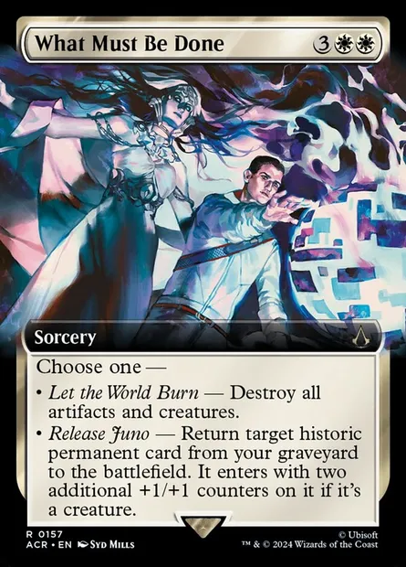 What Must Be Done, Magic card ACR 157 — Assassin's Creed set