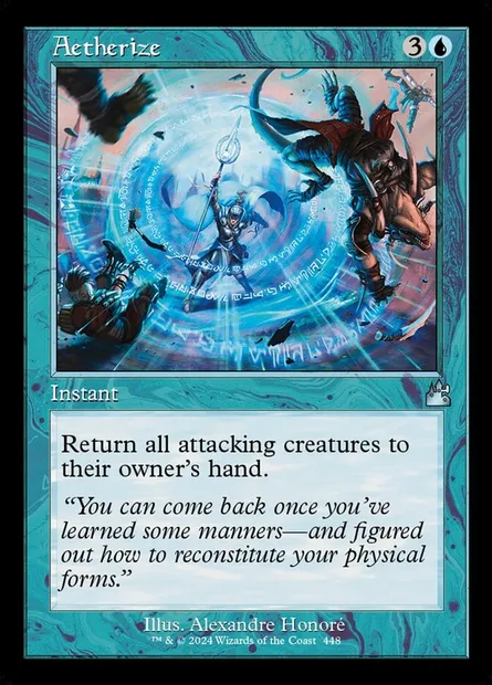 Aetherize, Magic card RVR 448 — Ravnica Remastered set