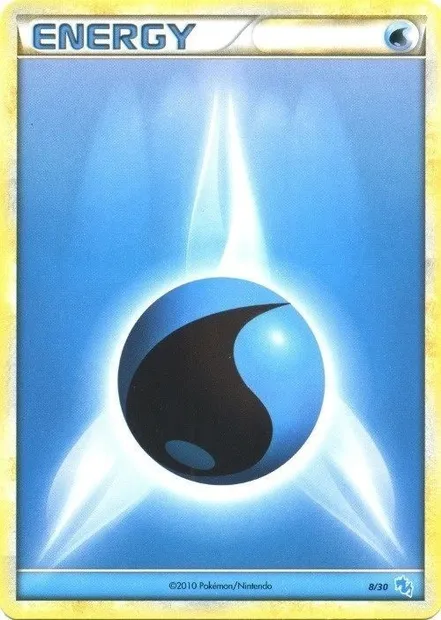 Énergie Eau, carte Pokémon TK4G 008 — extension HS Trainer Kit (Gyarados)
