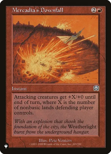 Chute de Mercadia, carte Magic PLST MMQ-205 — extension The List