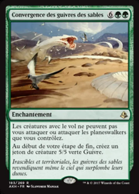 Convergence des guivres des sables, carte Magic AKH 183 — extension Amonkhet