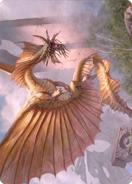 Ancient Gold Dragon // Ancient Gold Dragon, carte Magic ACLB 28 — extension Battle for Baldur's Gate Art Series