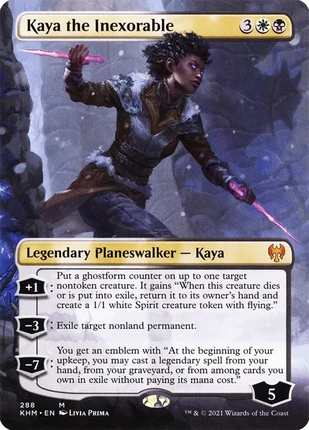 Kaya the Inexorable, Magic card KHM 288 — Kaldheim set