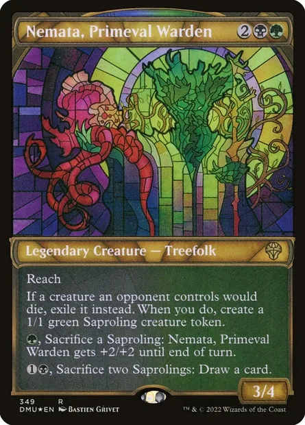 Nemata, Primeval Warden, Magic card DMU 349 — Dominaria United set