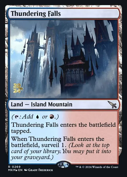 Thundering Falls, Magic card PMKM 269s — Murders at Karlov Manor Promos set