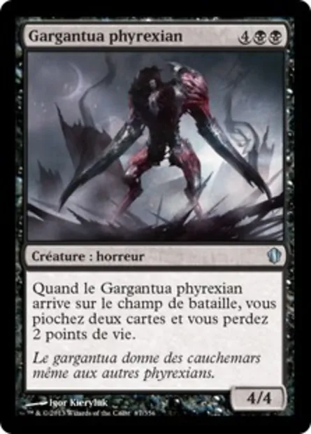 Gargantua phyrexian, carte Magic C13 87 — extension Commander 2013