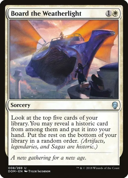 Board the Weatherlight, Magic card DOM 8 — Dominaria set