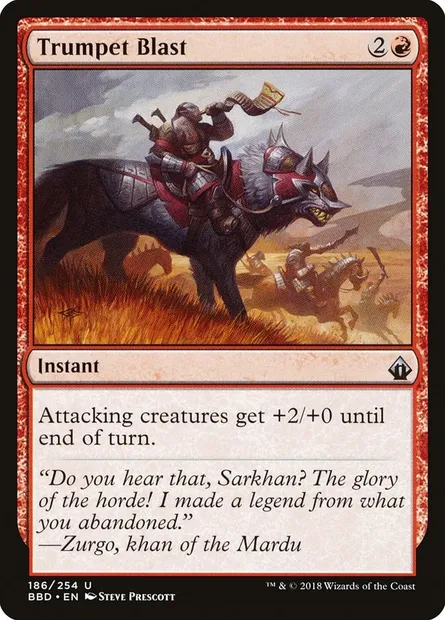 Trumpet Blast, Magic card BBD 186 — Battlebond set