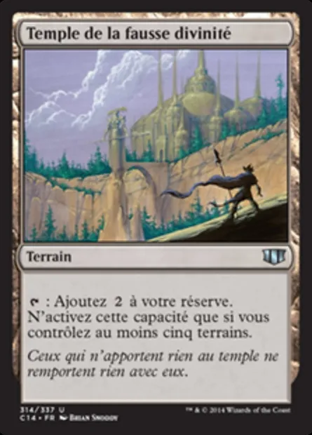 Temple de la fausse divinité, carte Magic C14 314 — extension Commander 2014