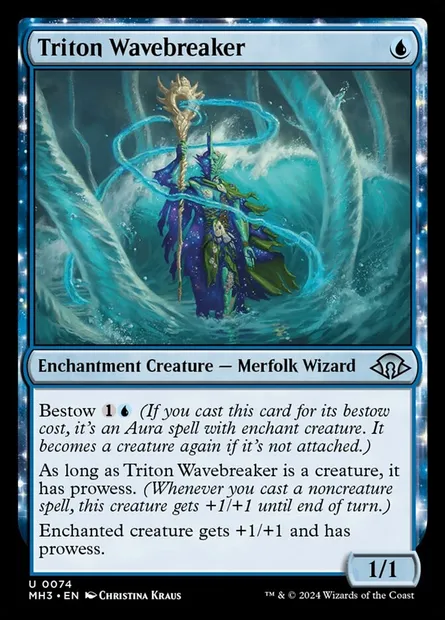 Triton Wavebreaker, Magic card MH3 74 — Modern Horizons 3 set