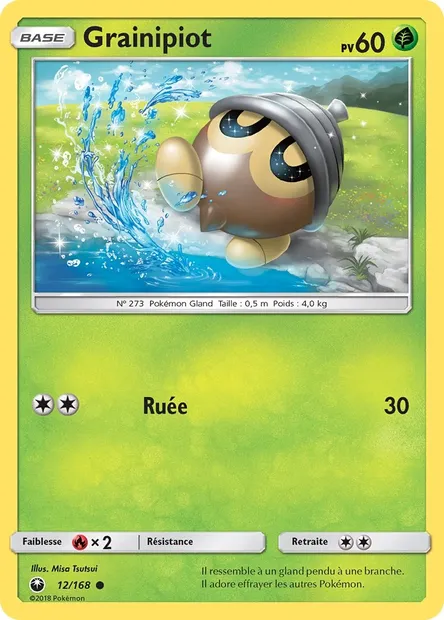 Grainipiot, carte Pokémon CES 12 — extension Tempête Céleste
