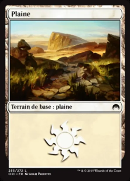 Plaine, carte Magic ORI 255 — extension Magic Origines