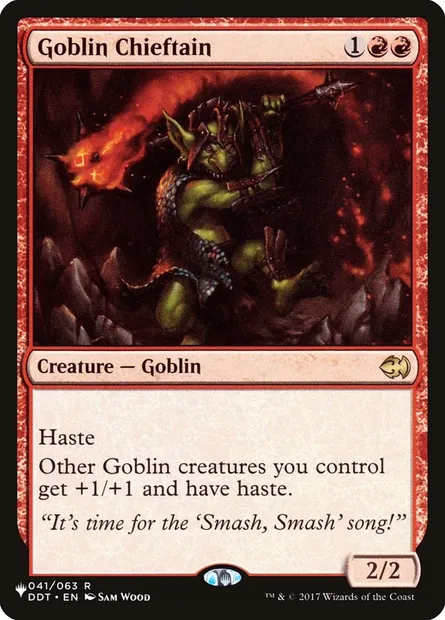 Goblin Chieftain, Magic card PLST DDT-41 — The List set