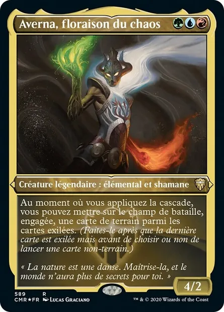 Averna, floraison du chaos, carte Magic CMR 589 — extension Commander Legends