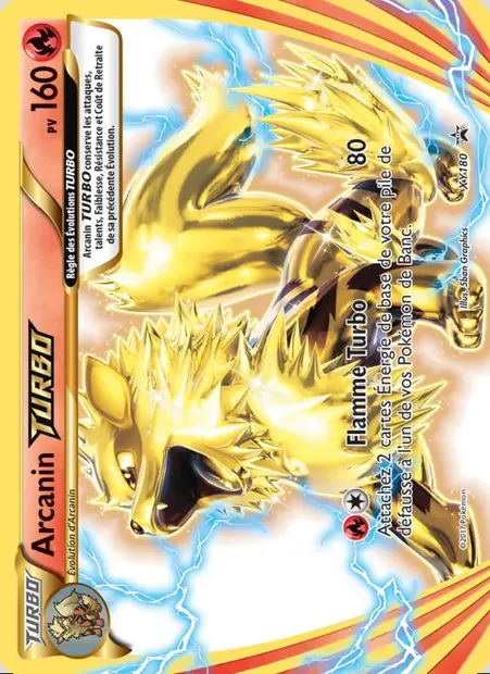 Arcanin TURBO, carte Pokémon XY 180 — extension Promo XY